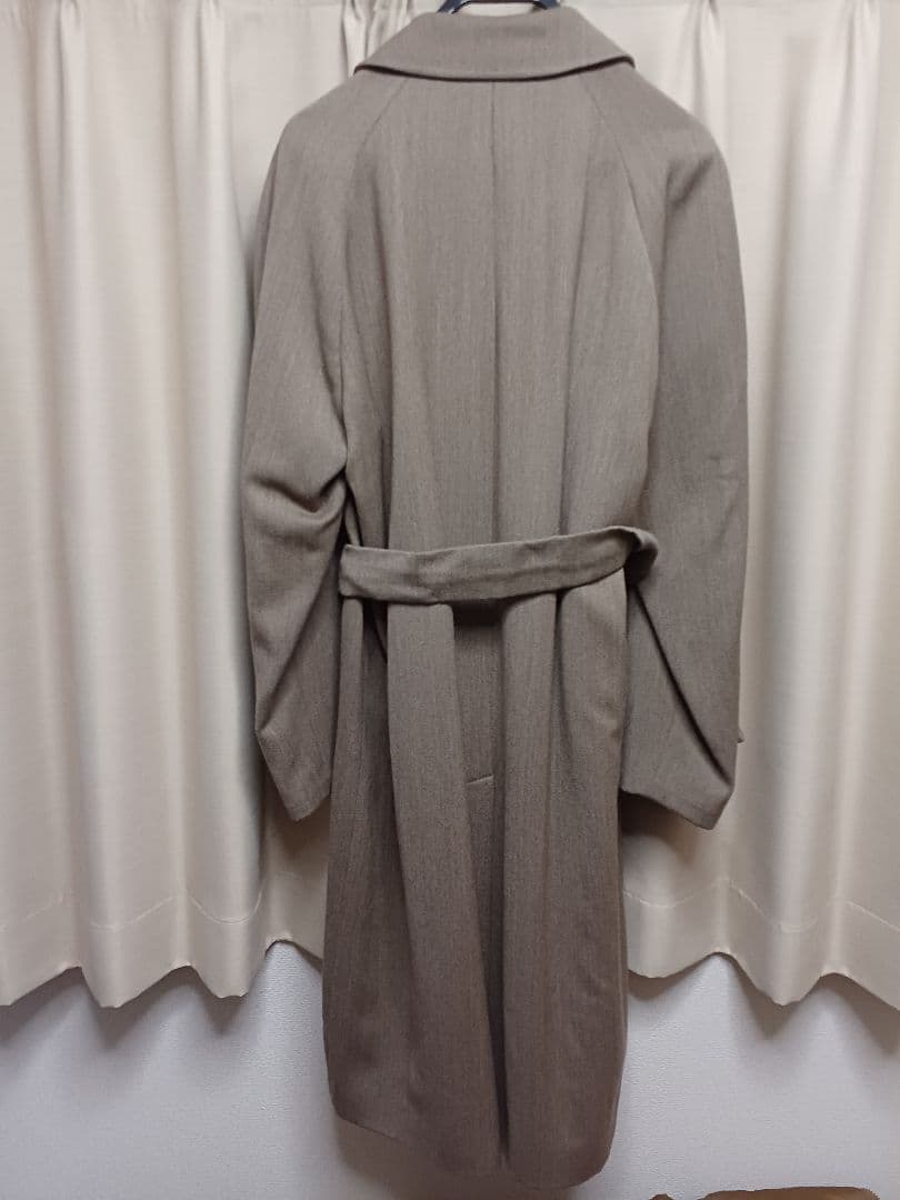バーニーズニューヨークグレージュウールコート　イタリア製　size46