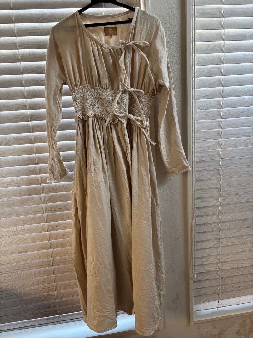 ワンピース nigel cabourn FOLKLORE DRESS LINEN ecru8