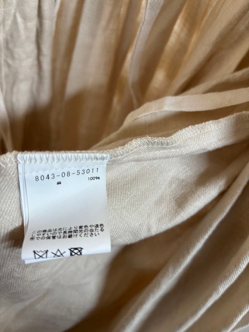 ワンピース nigel cabourn FOLKLORE DRESS LINEN ecru8