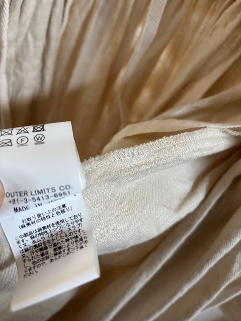 ワンピース nigel cabourn FOLKLORE DRESS LINEN ecru8