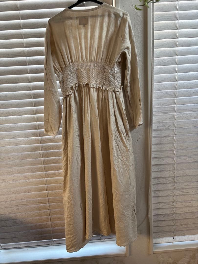 ワンピース nigel cabourn FOLKLORE DRESS LINEN ecru8