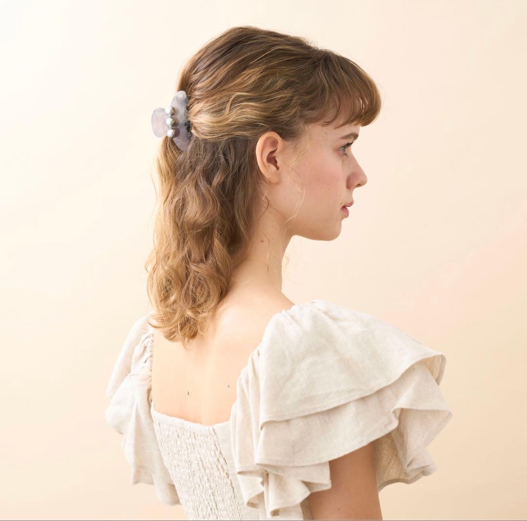 【新品未使用未開封】alexandre de paris パール　S クリップ