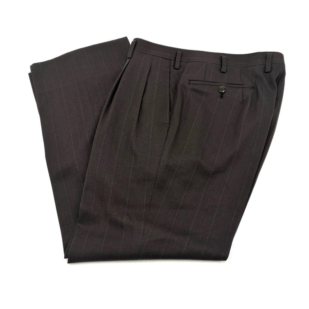 美品　スーツ　ジレベスト　スラックス　3ピース　ウール　国産　高級生地