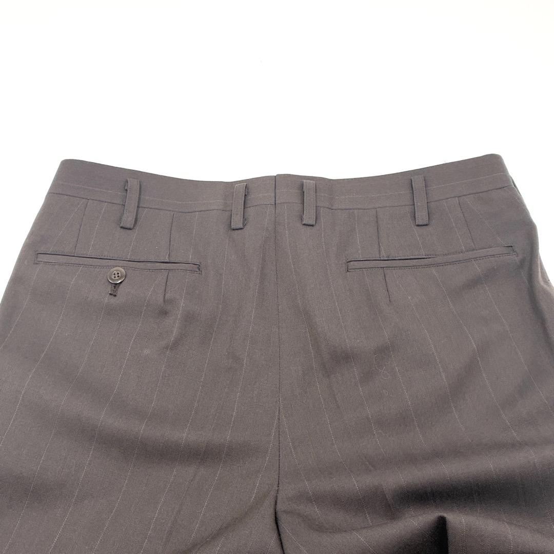 美品　スーツ　ジレベスト　スラックス　3ピース　ウール　国産　高級生地