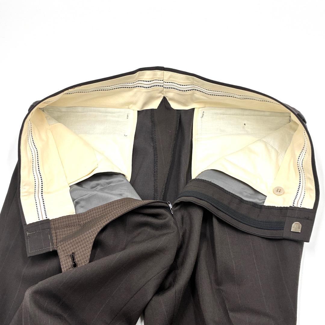 美品　スーツ　ジレベスト　スラックス　3ピース　ウール　国産　高級生地