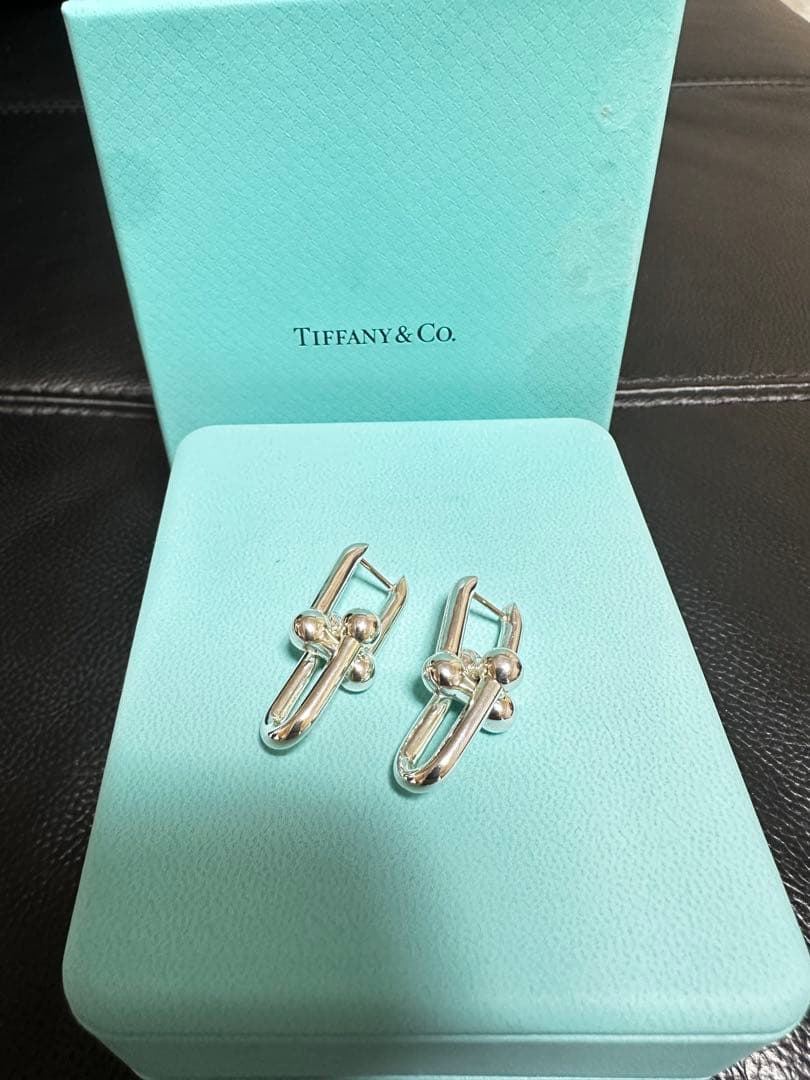 正規品　TIFFANY&Co. ハードウェア ラージ ピアス925 付属品完備