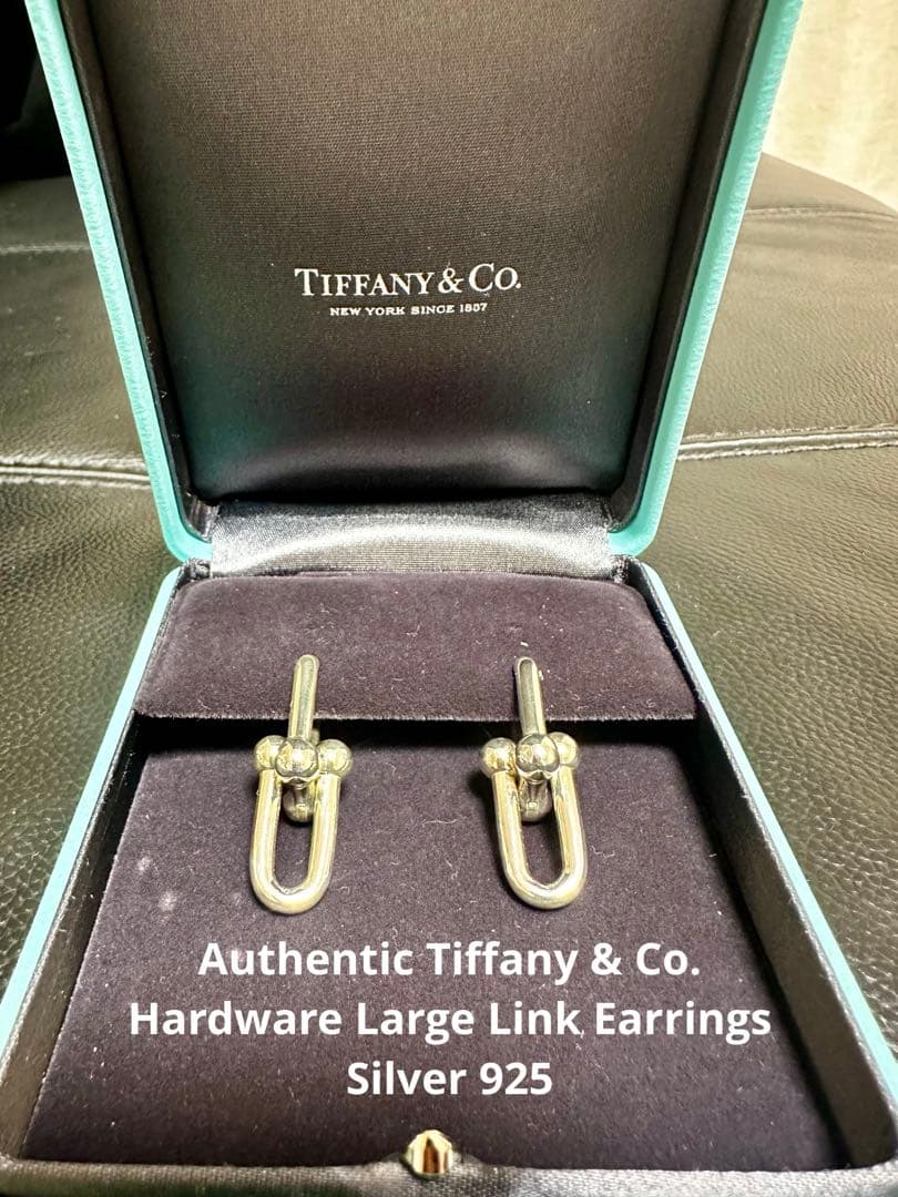 正規品　TIFFANY&Co. ハードウェア ラージ ピアス925 付属品完備