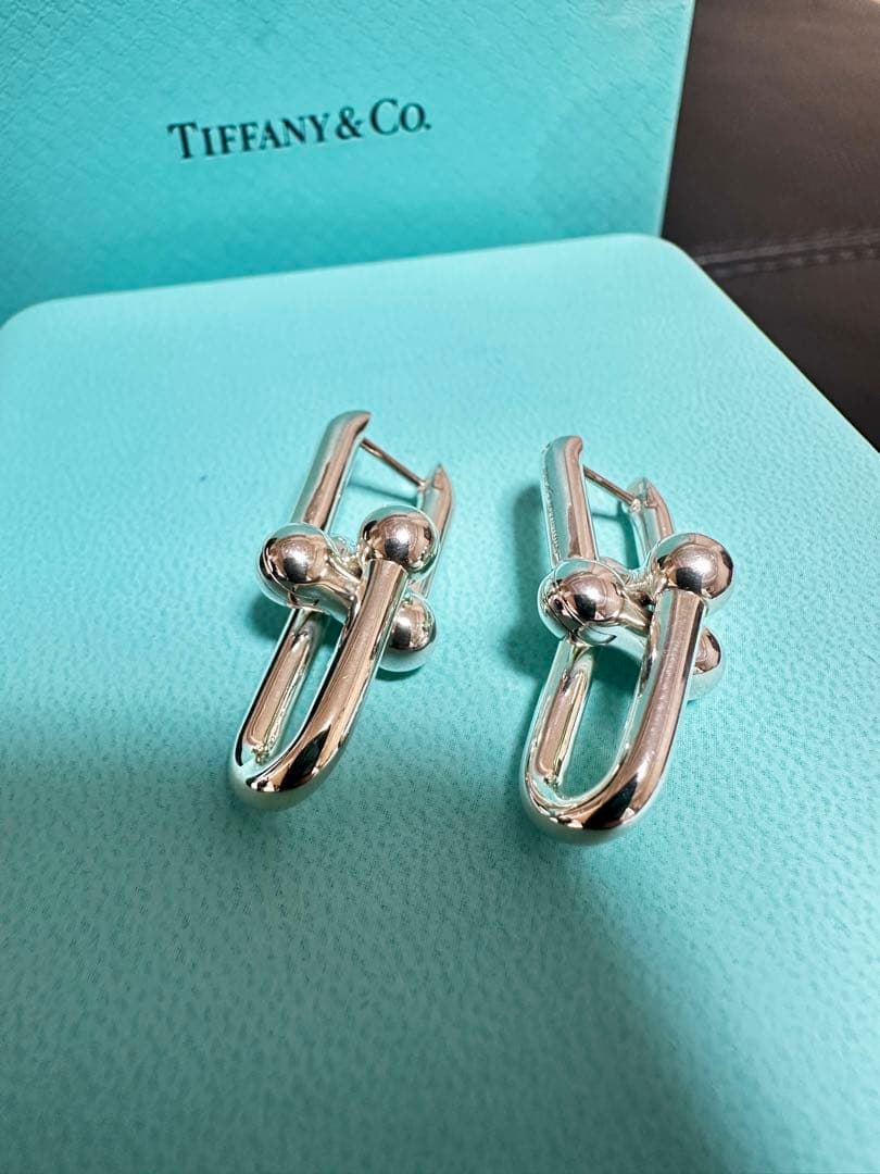 正規品　TIFFANY&Co. ハードウェア ラージ ピアス925 付属品完備