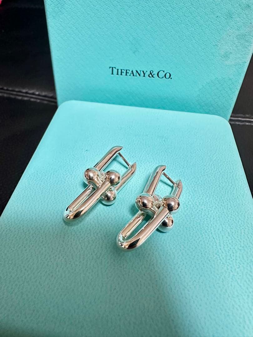 正規品　TIFFANY&Co. ハードウェア ラージ ピアス925 付属品完備