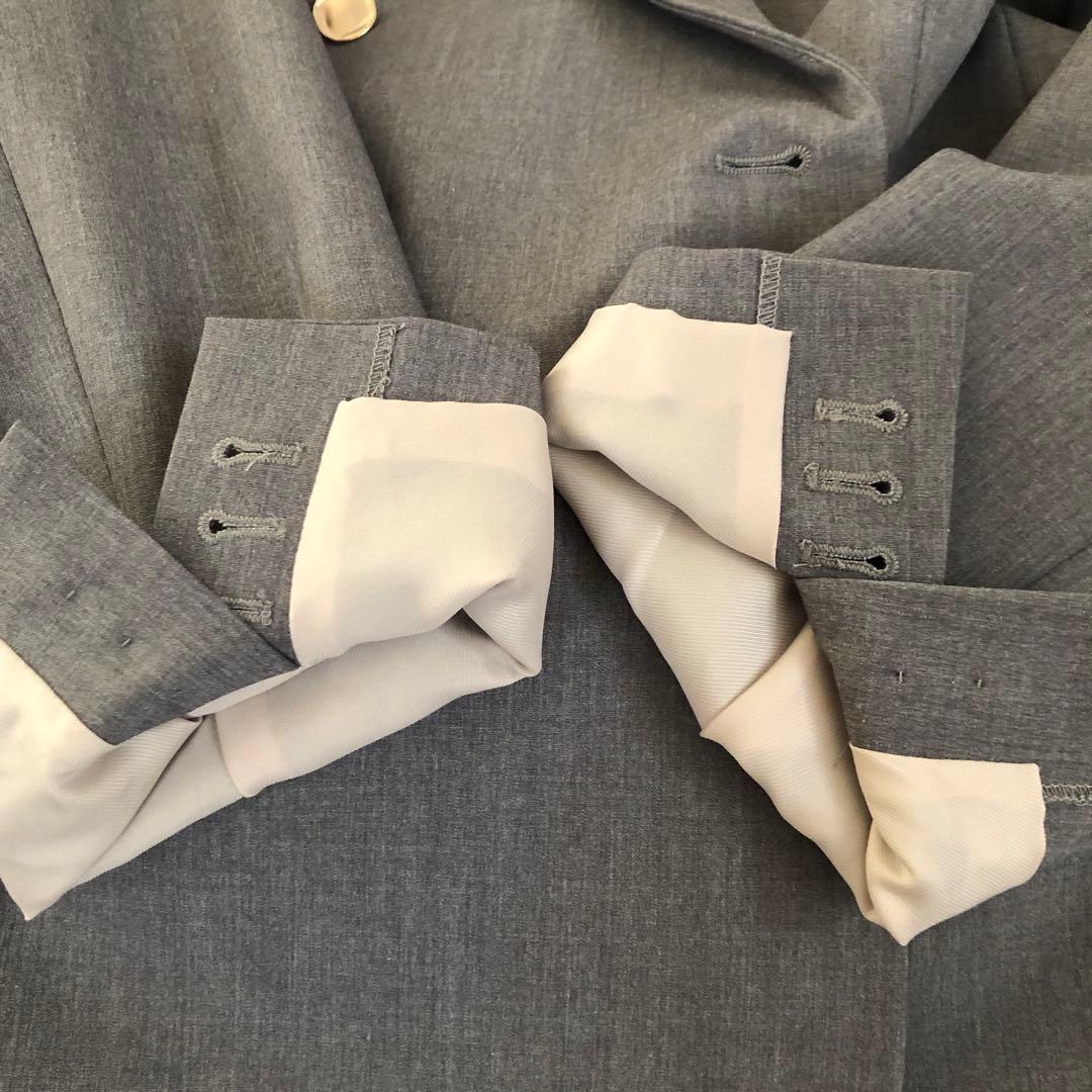 SNIDEL Sustainableイレギュラー金ボタンジャケット　ダブル