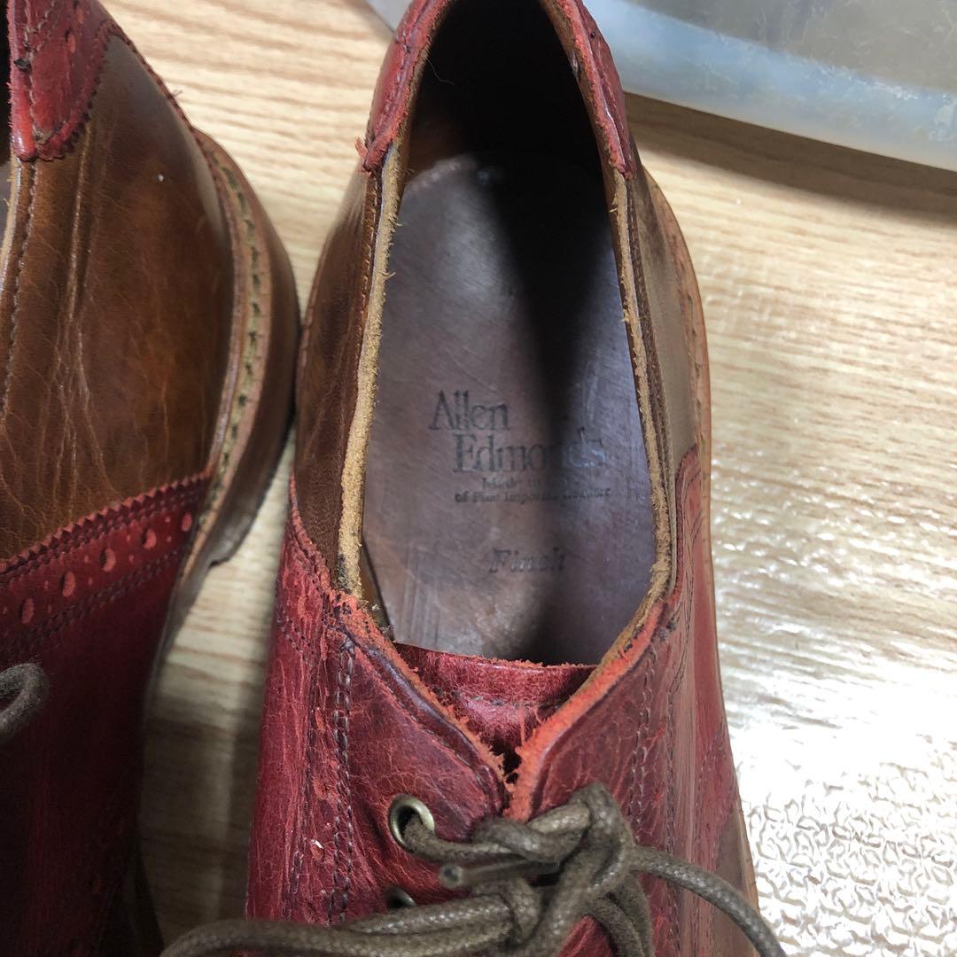 最終値下銘品中古並米国製AllenEdmondsサドルジャーズFinch8.5D