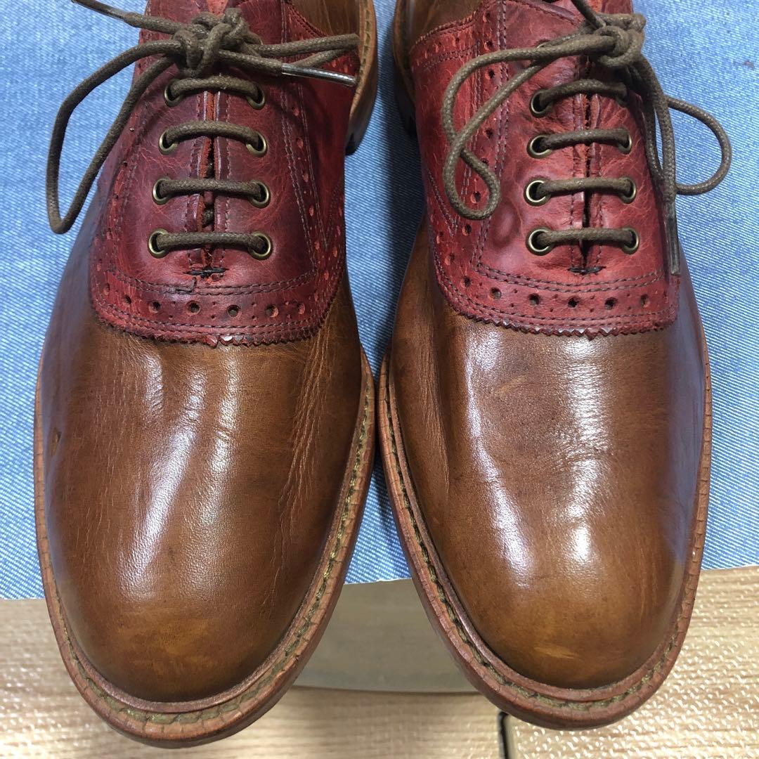 最終値下銘品中古並米国製AllenEdmondsサドルジャーズFinch8.5D