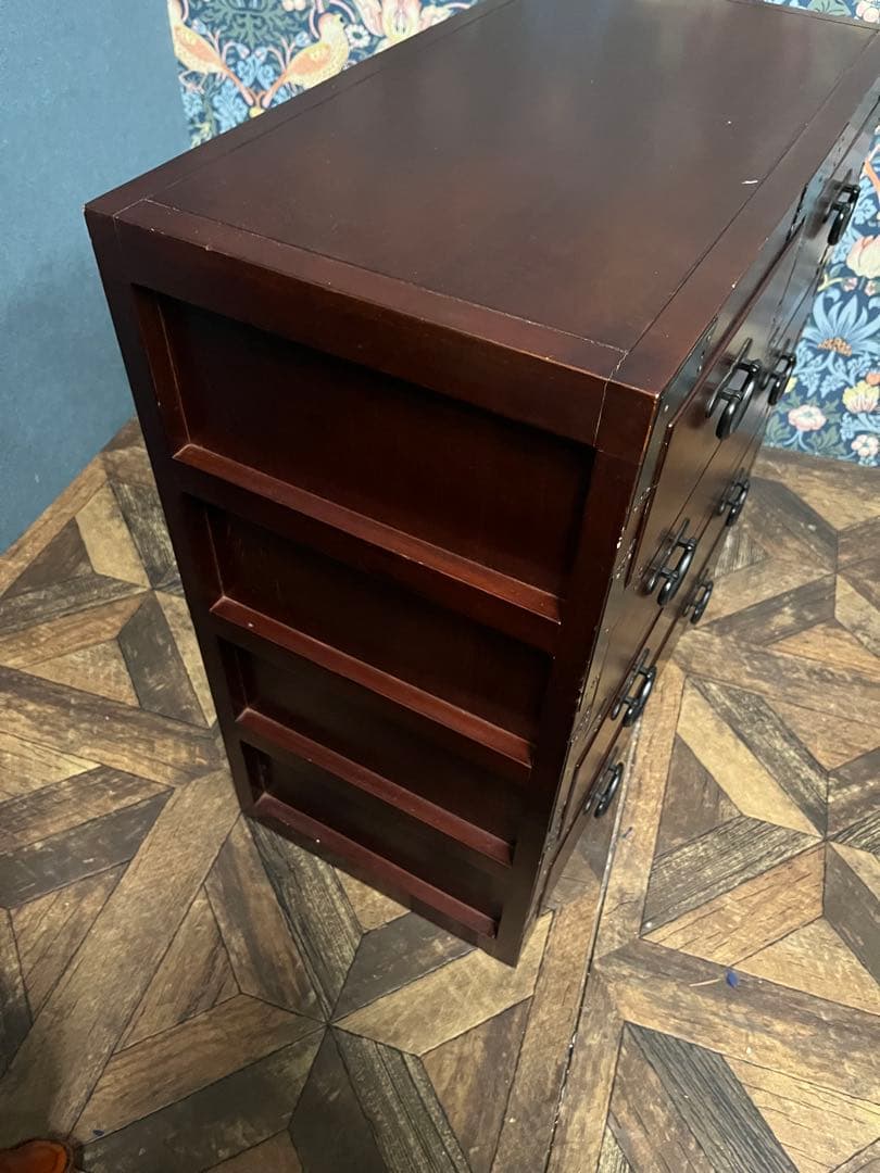 民芸調家具 チェスト 和箪笥 昭和レトロ 当時物 インテリア アンティーク