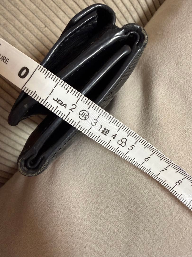 PRADA☆ブラックレザー 三つ折りミニウォレット