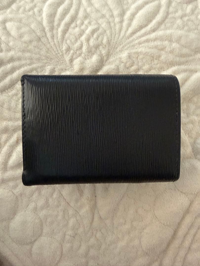 PRADA☆ブラックレザー 三つ折りミニウォレット