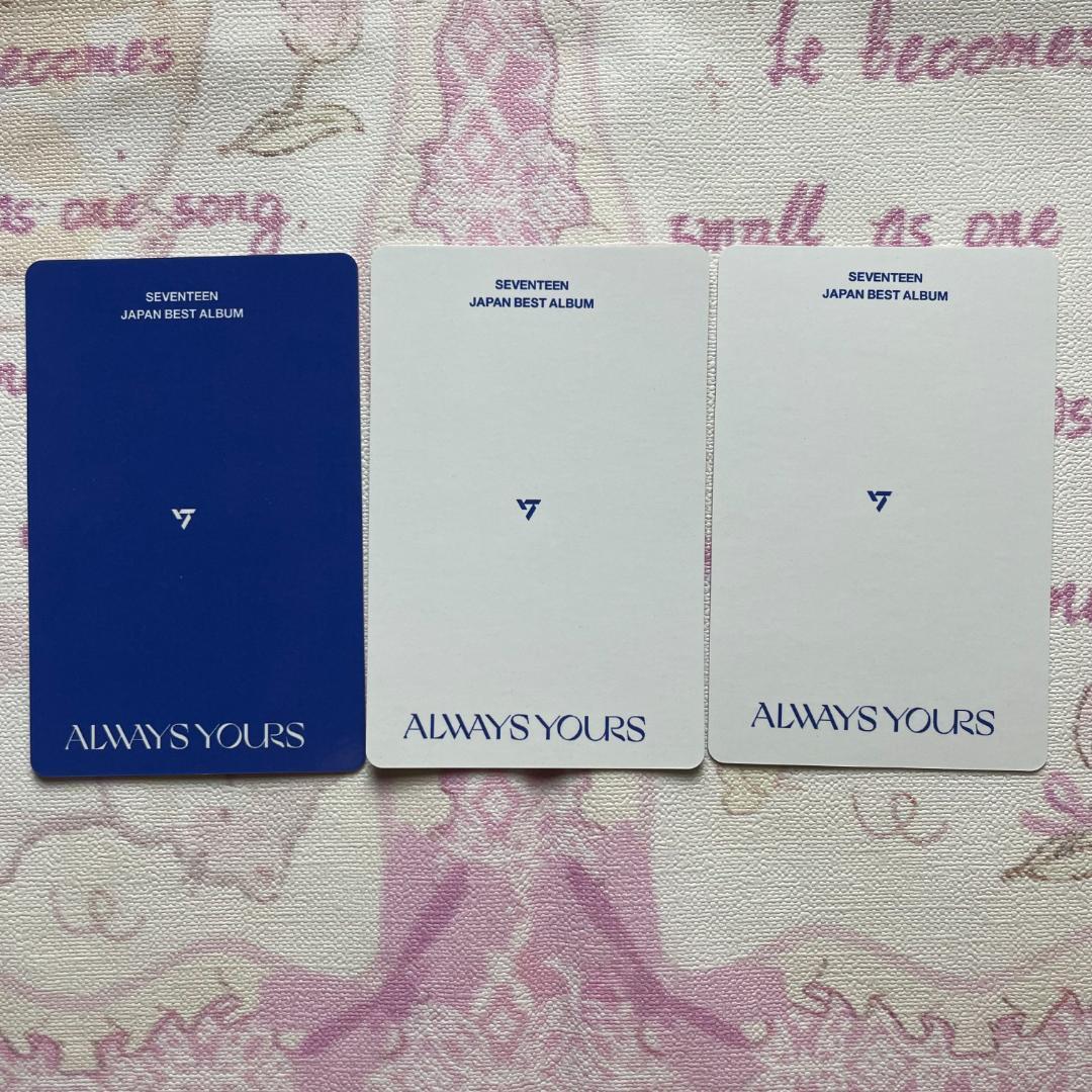 セブチ SEVENTEEN ALWAYS YOURS A盤トレカ ジョンハン3枚