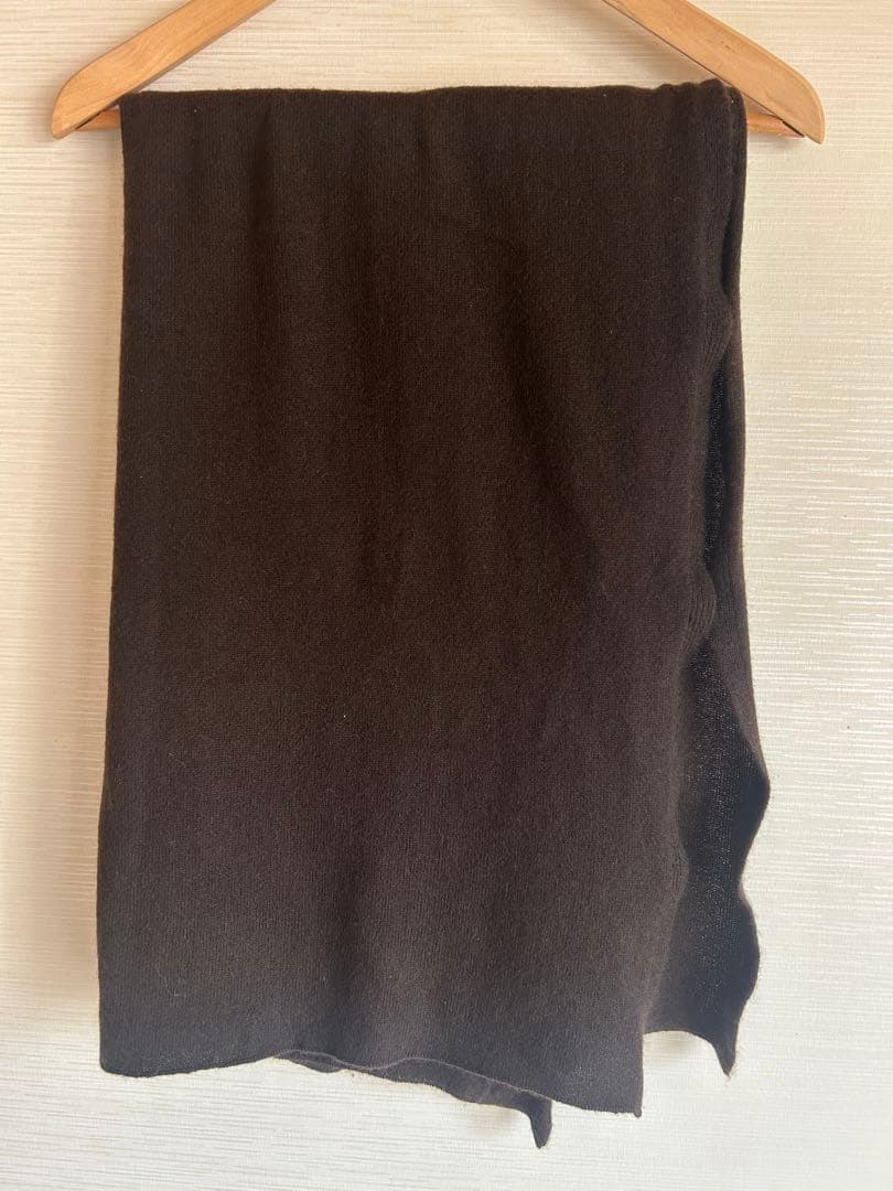 【maison de R】カシミアニットストール ウェンゲブラウン