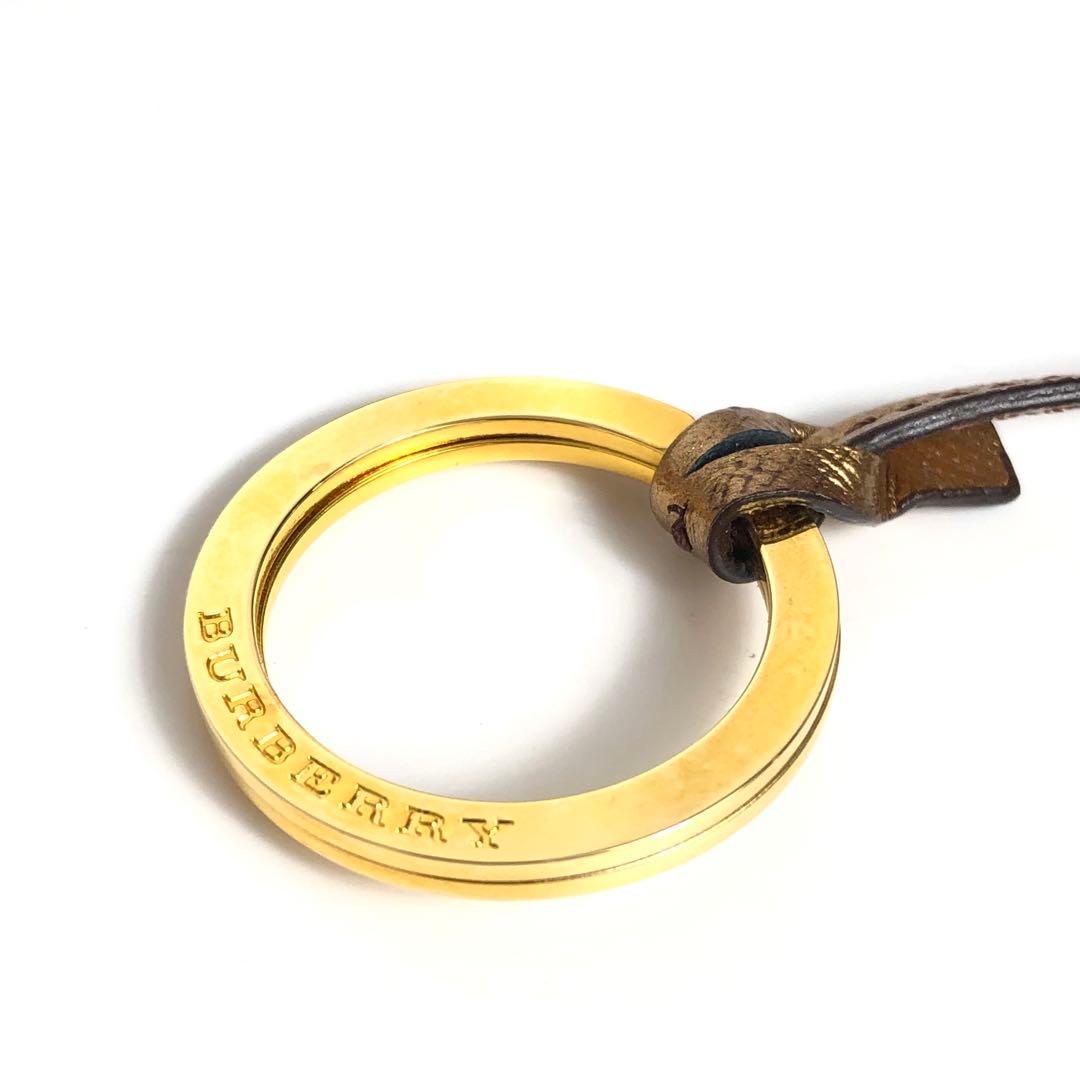 【未使用保管品】BURBERRY バーバリー キーケース ゴールド ノバチェック