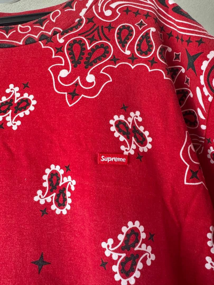 Supreme Small BoxTee バンダナRED XL