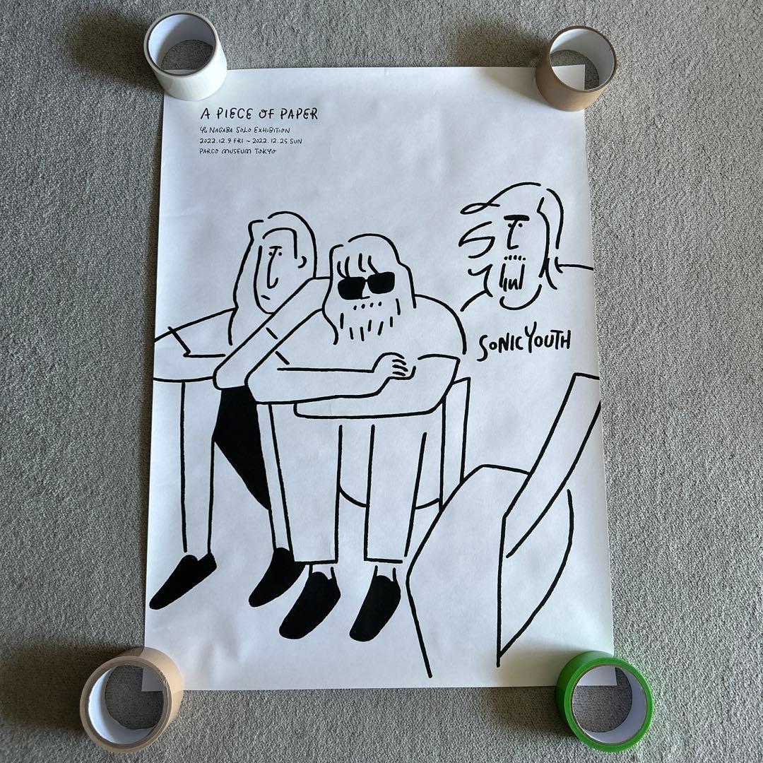 【新品未使用】長場雄 「A PIECE OF PAPER」ポスター
