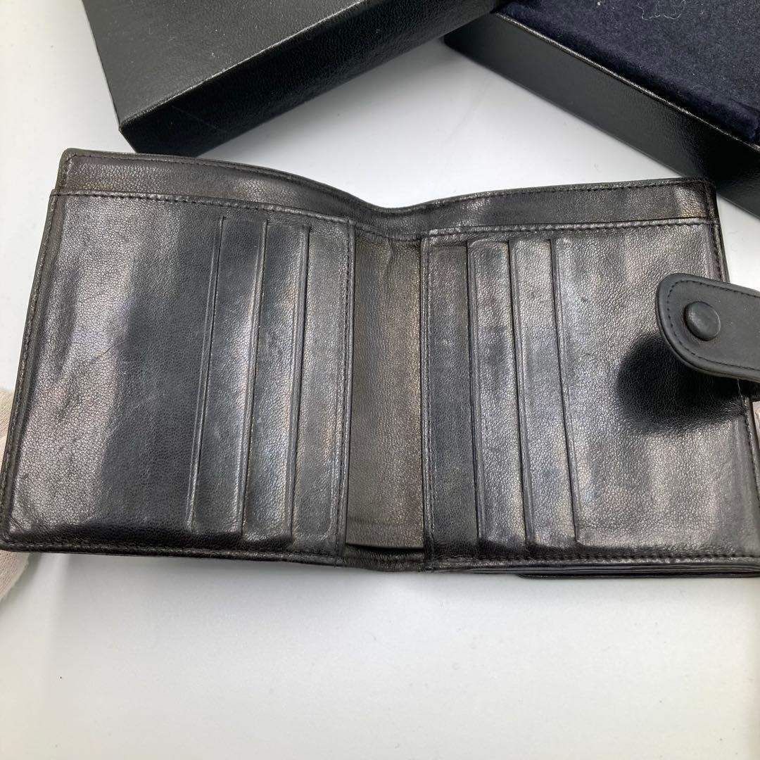 ！極美品！　CHANEL シャネル　ブラック　ラムスキン　12AK