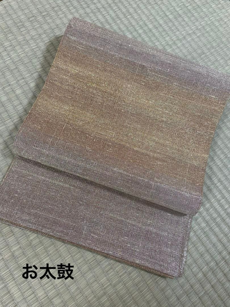 桝屋高尾　袋帯　ねん金綴錦 段霞文 金糸 全通 正絹※値下げ御免なさい