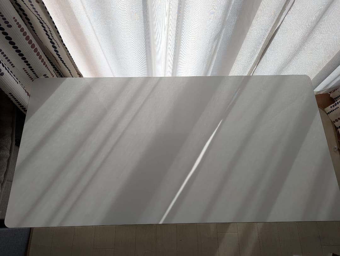 昇降式テーブル　ホワイト