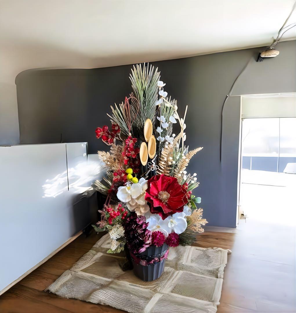 光触媒　人工観葉植物　ウォールグリーン　フェイクグリーン　正月　門松アレンジ76