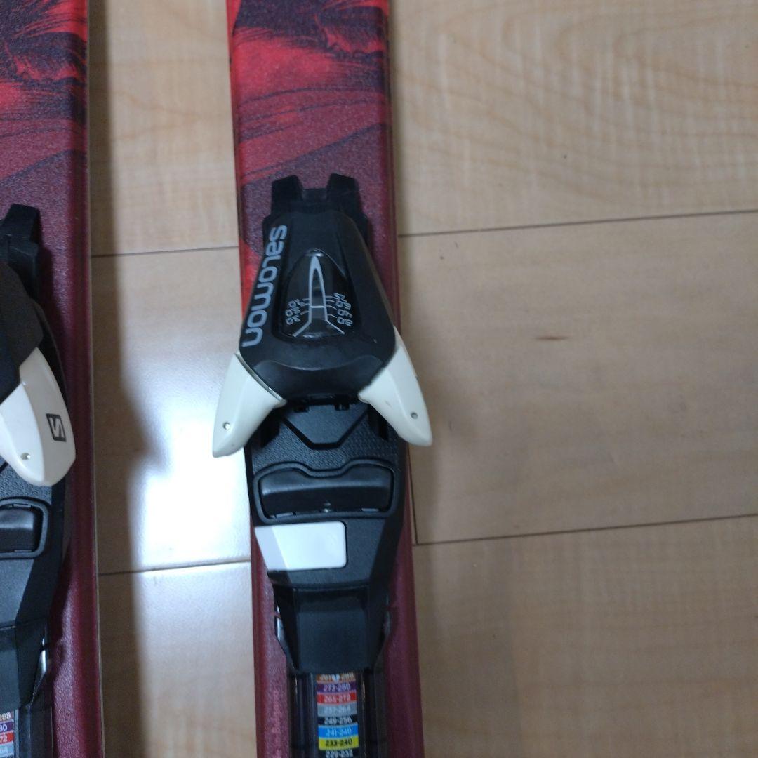 SALOMON　ジュニアスキー板140センチ　バインディング　ストック　セット