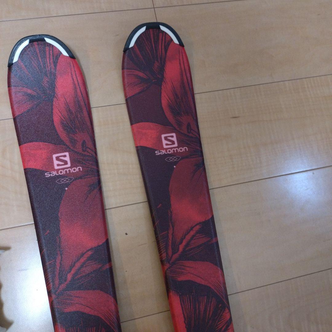 SALOMON　ジュニアスキー板140センチ　バインディング　ストック　セット
