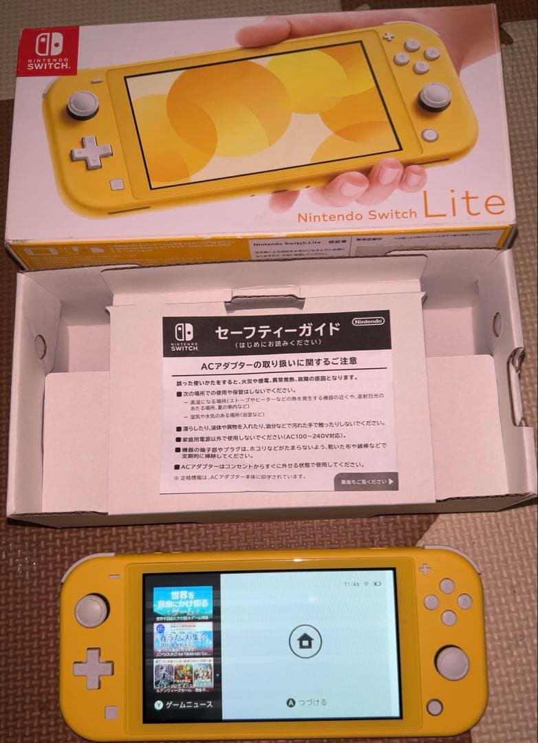 【液晶不良あり】Nintendo Switch Lite イエロー