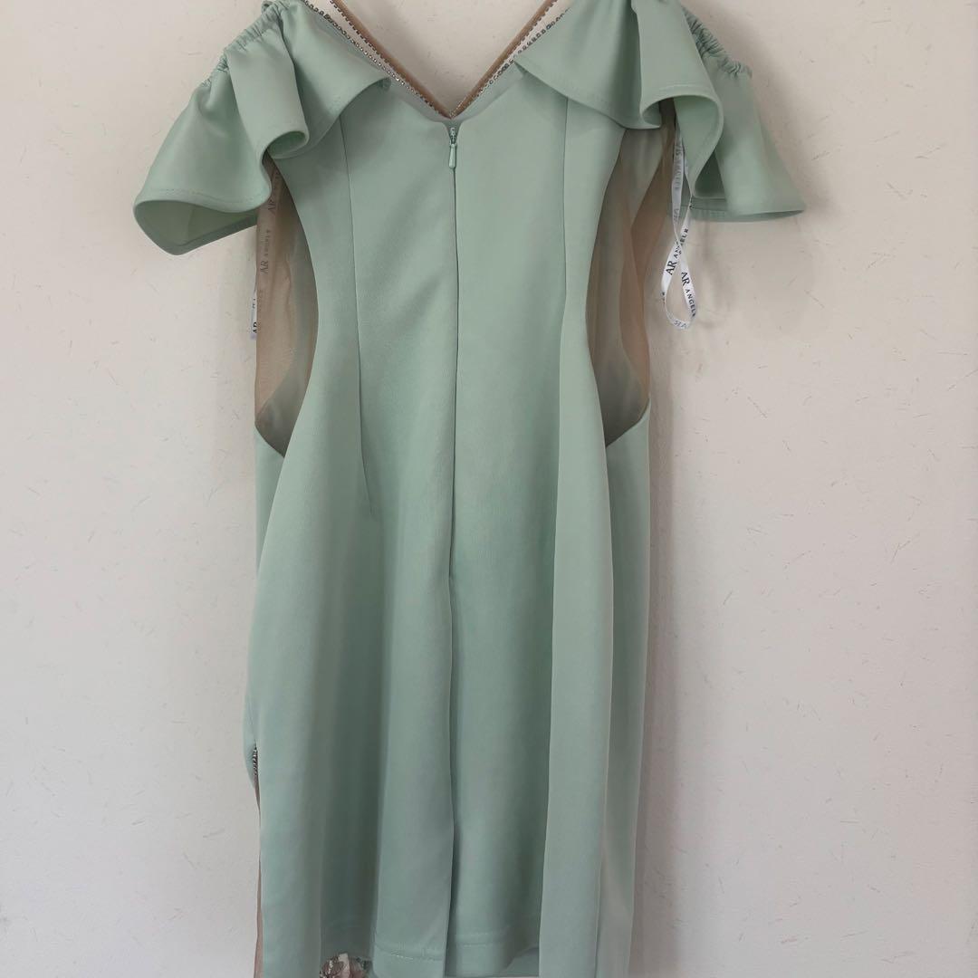 美品　ANGEL R エンジェルアール ナイトドレス ビジュ ミントグリーン