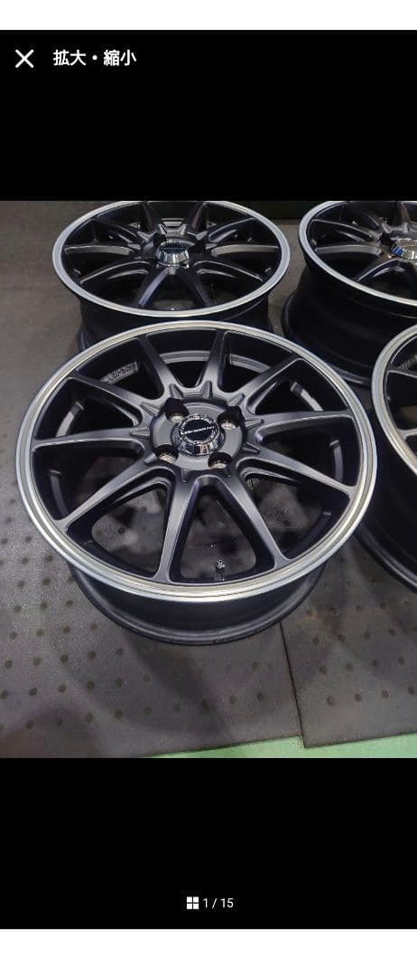 ②レアマイスター LM-SPORT RS10 16×6.5j 43 100 4H