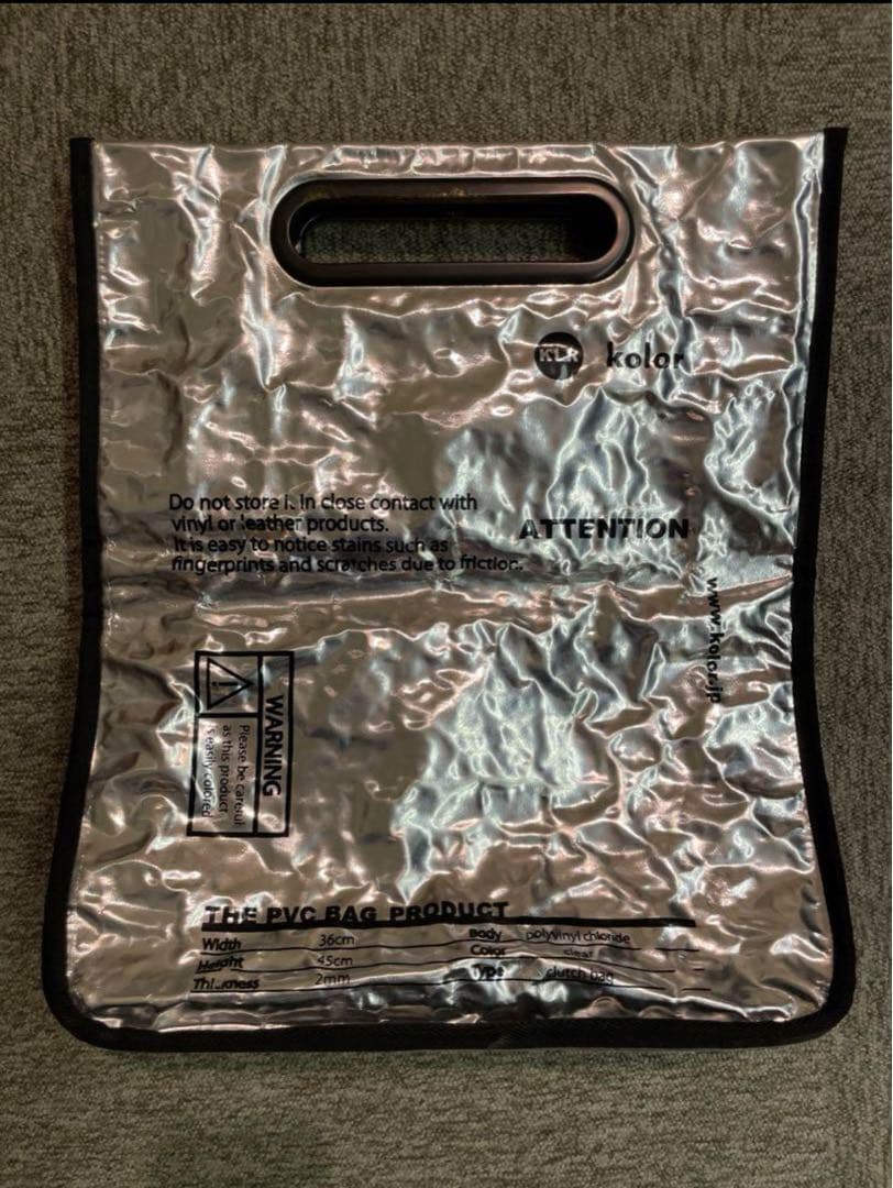 kolor pvc バッグ　クラッチバッグ