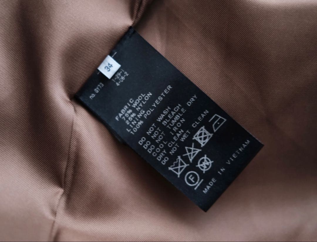 IENA／MANTECOオーバーサイズノーカラーコート ホワイトベージュ34