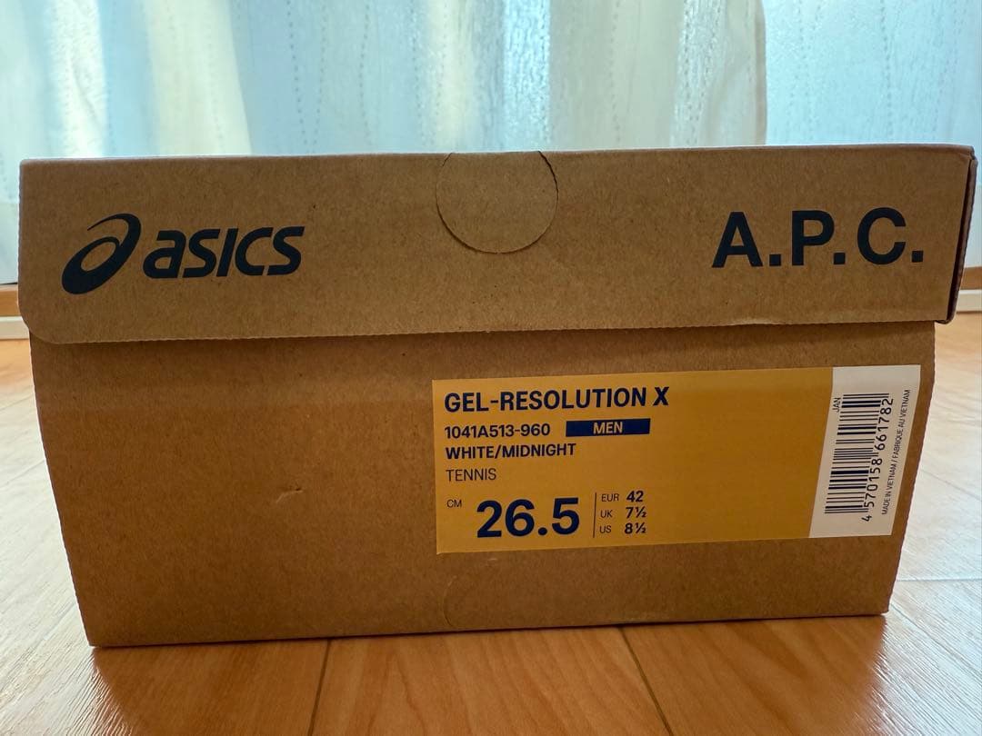 シューズ(男性用) ASICS A.P.C. GEL-RESOLUTION X