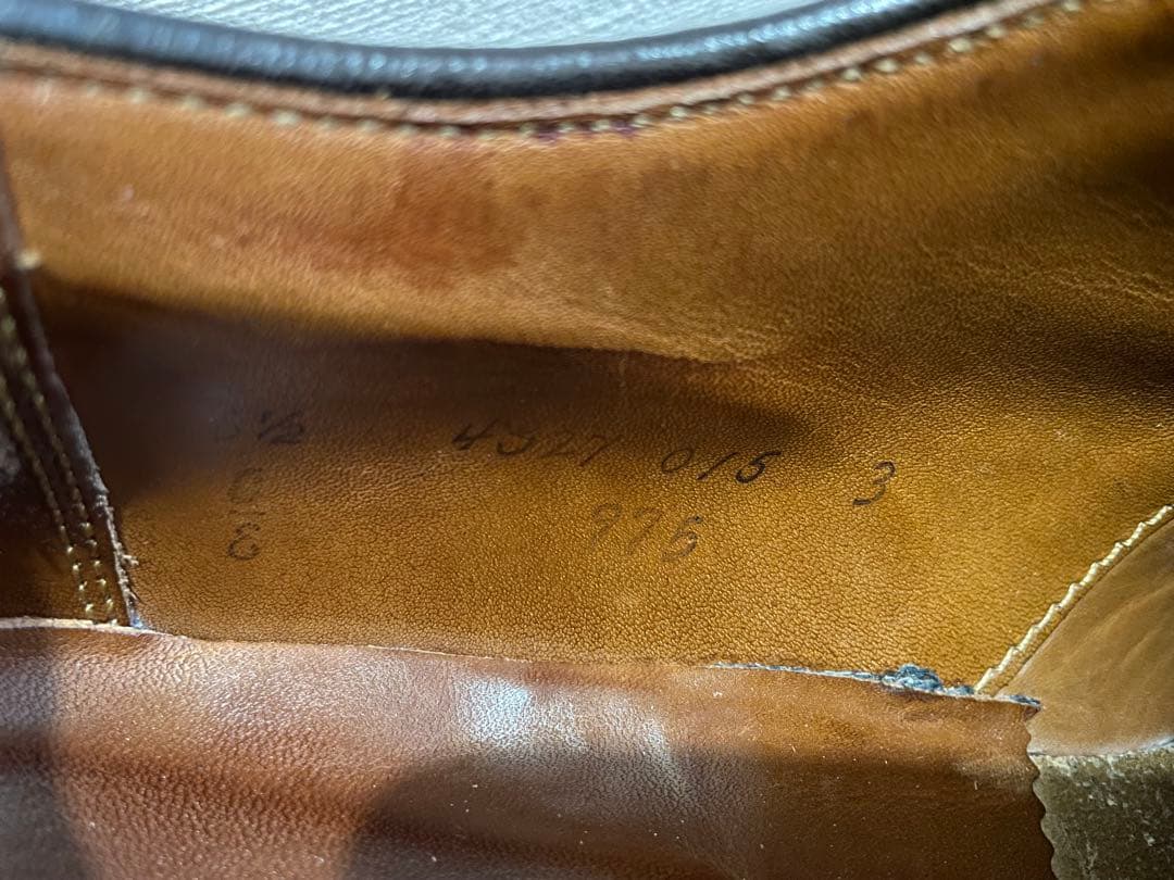 キ*ツ様 Alden オールデン 975 6.5E ウィングチップ コードバン