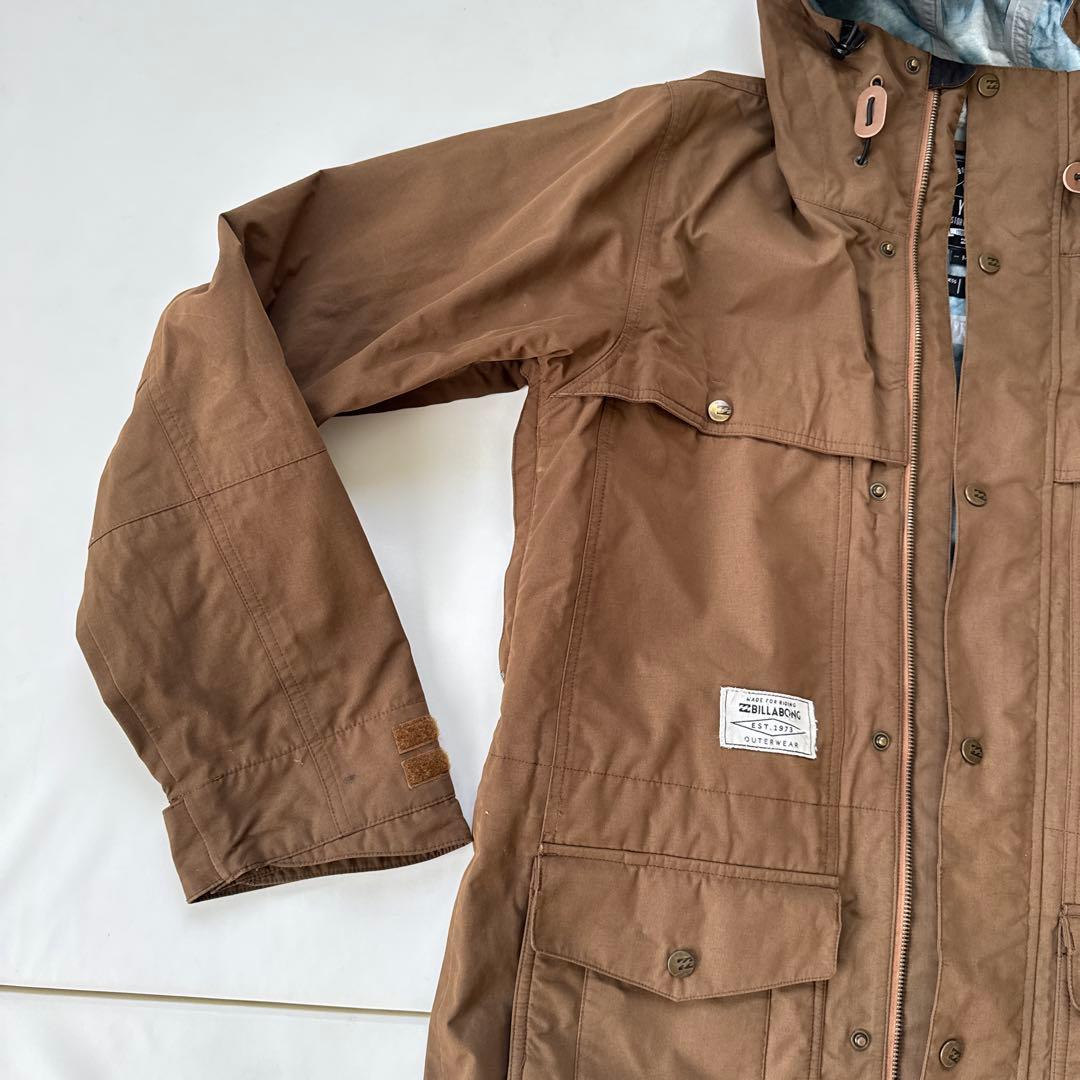 ブラウン ナイロン ジャケット ウィンタースポーツ用スノーボード　スキー　ウェア