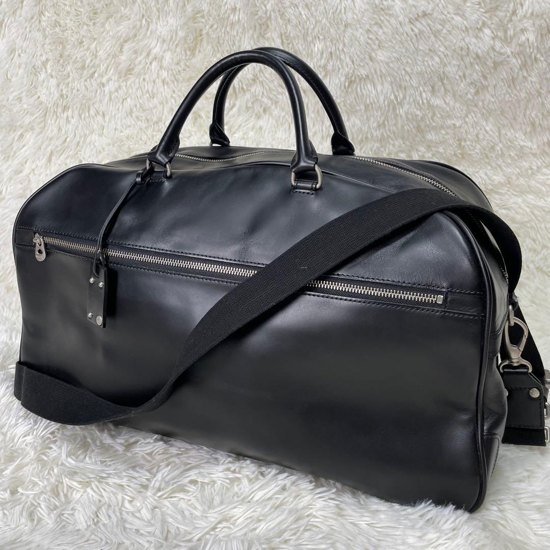 極美品 HERGPOCH エルゴポック 2way ボストンバッグ オールレザー