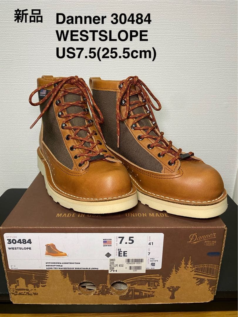 新品Danner 30484 WESTSLOPE 7.5EE(25.5cm)