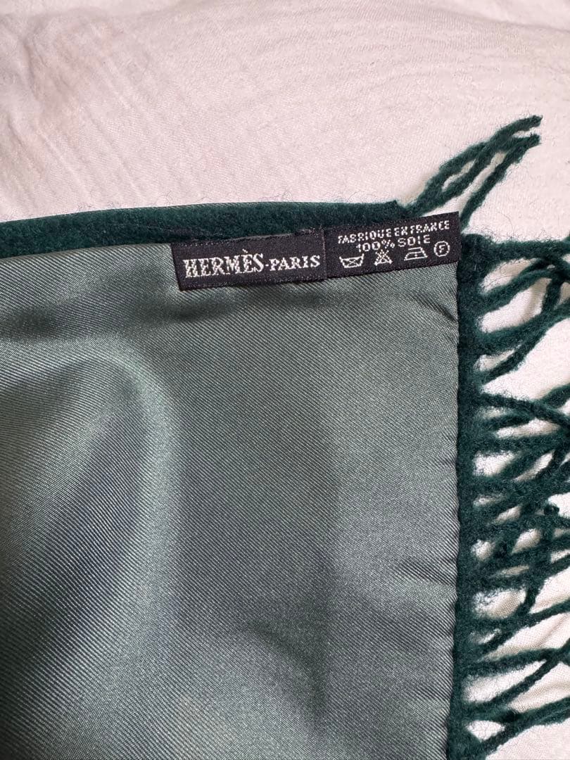 HERMES シマウマ模様 マフラー