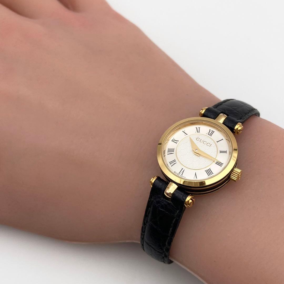 【稼働品】グッチ クォーツ 腕時計 2040L 新品電池