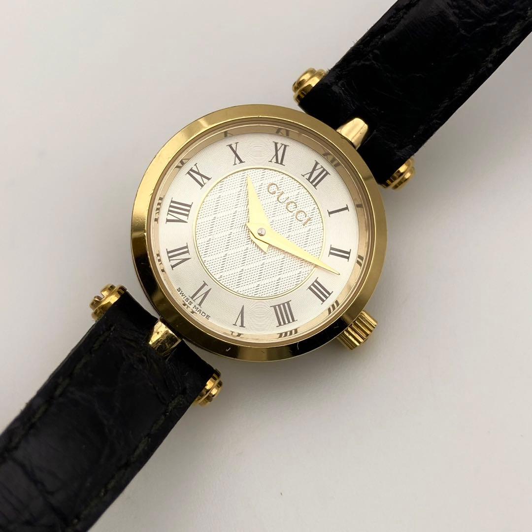 【稼働品】グッチ クォーツ 腕時計 2040L 新品電池