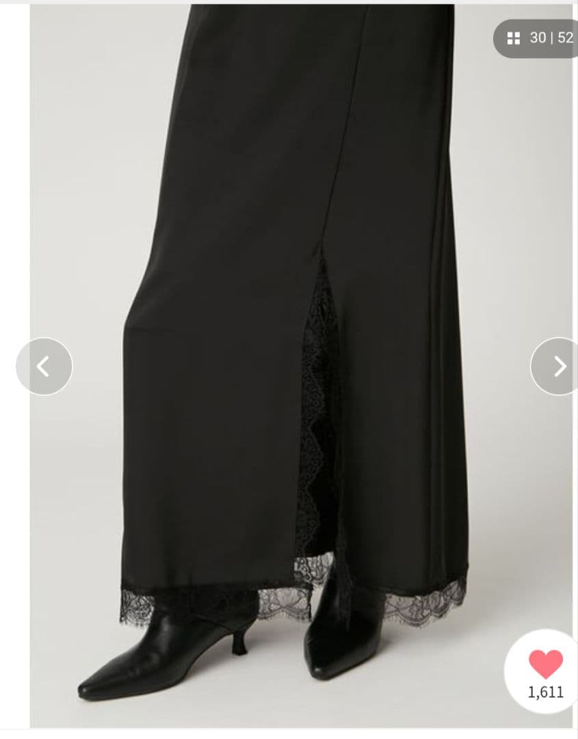 【新品未使用】フレイアイディー　レーストリムキャミワンピース　ブラック