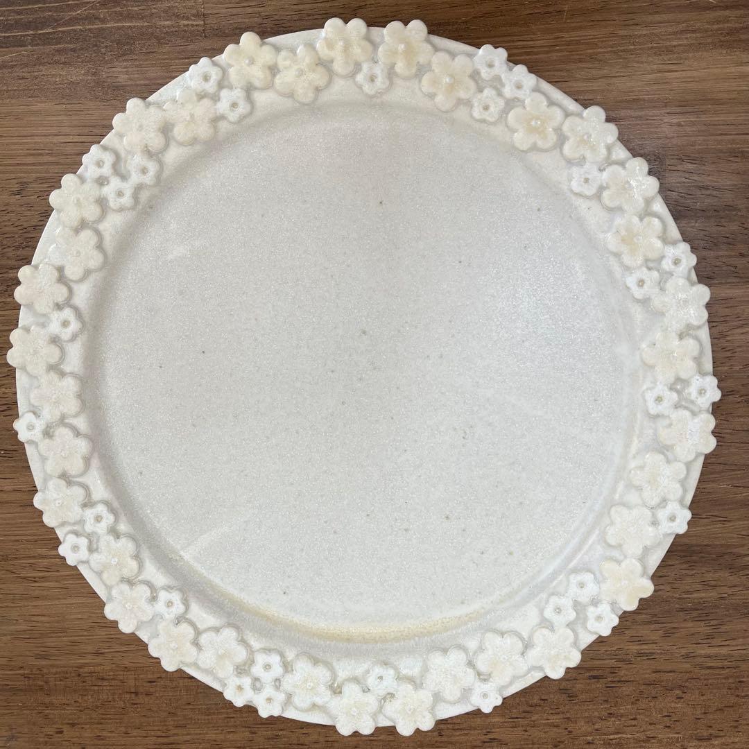 佐野智子　小花プレート