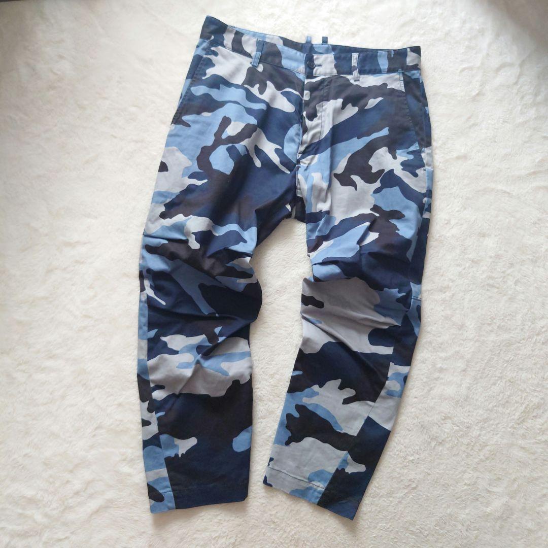 DSQUARED2 迷彩 カモフラ 3D ストレッチパンツ デニム 50