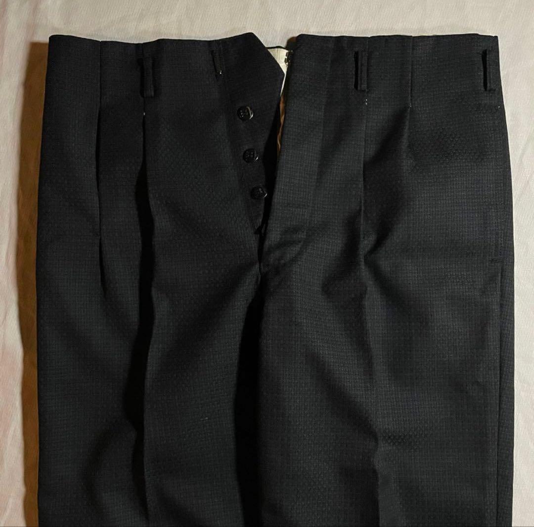 希少 vintage 1940s~50s Wide Wool Slacks 黒