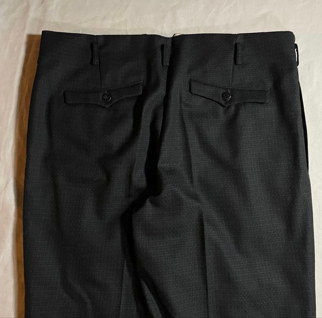 希少 vintage 1940s~50s Wide Wool Slacks 黒