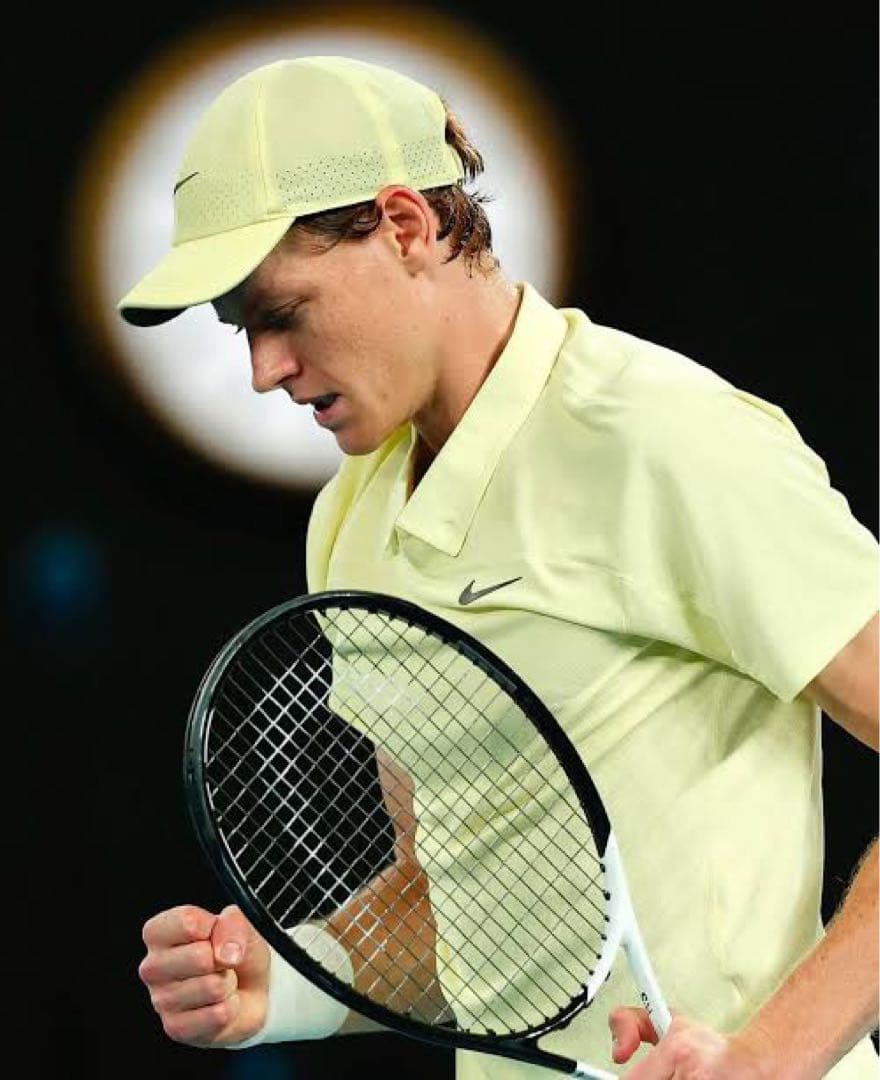 ナイキ　シナー　2025 全豪優勝ウェア　シャツ　JP:L フェデラー　ナダル