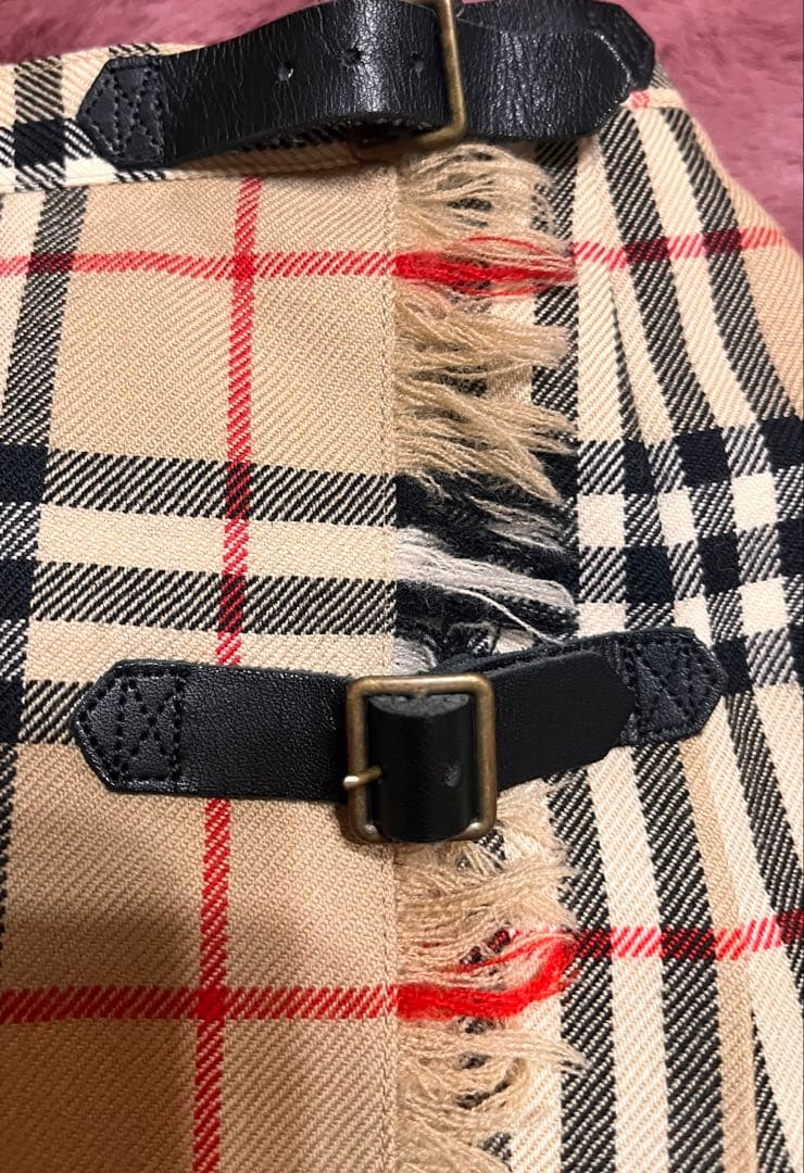 【M】BURBERRY BLUE LABELプリーツスカート 38 ノバチェック